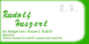 rudolf huszerl business card